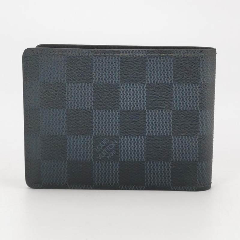 Louis Vuitton(LV)Multiple牛皮棋盤格對折錢包-3