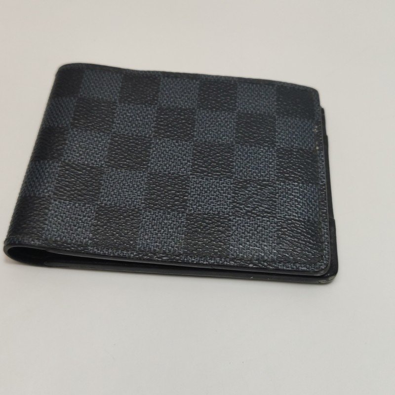 Louis Vuitton(LV)Multiple牛皮棋盤格對折錢包-12