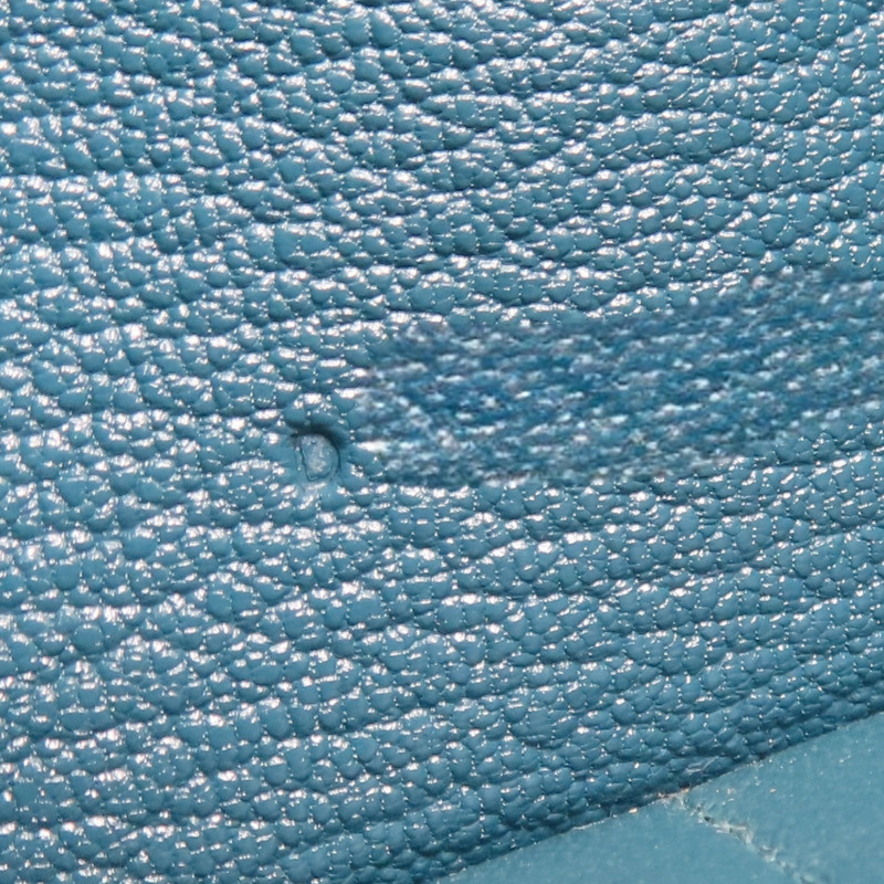 孔雀綠 Chevre山羊皮 Kelly Wallet 兩折長夾 銀扣 D刻【HERMES 愛馬仕】 H051300CK-7