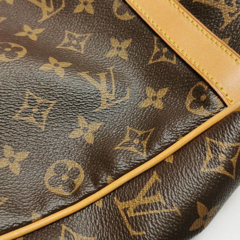 Louis Vuitton (LV)Stresa植鞣革拼色棋盤格扣環包肩包-9