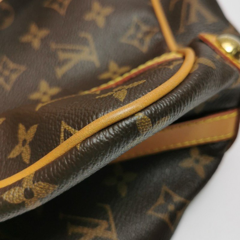 Louis Vuitton (LV)Stresa植鞣革拼色棋盤格扣環包肩包-14