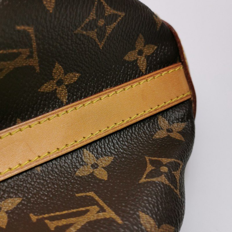 Louis Vuitton (LV)Stresa植鞣革拼色棋盤格扣環包肩包-16