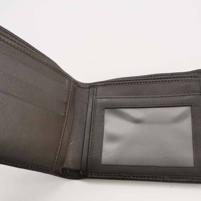 Gucci牛皮純色雙G壓花老花皮夾-5