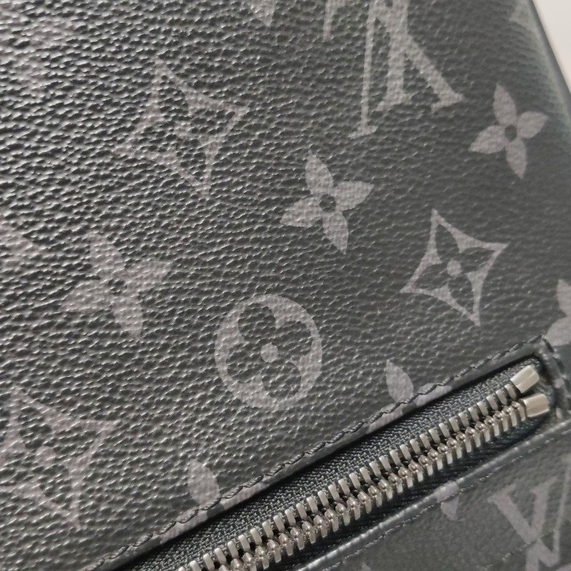 Louis Vuitton (LV)District牛皮Monogram印花翻 蓋郵差包斜背包單肩包-20