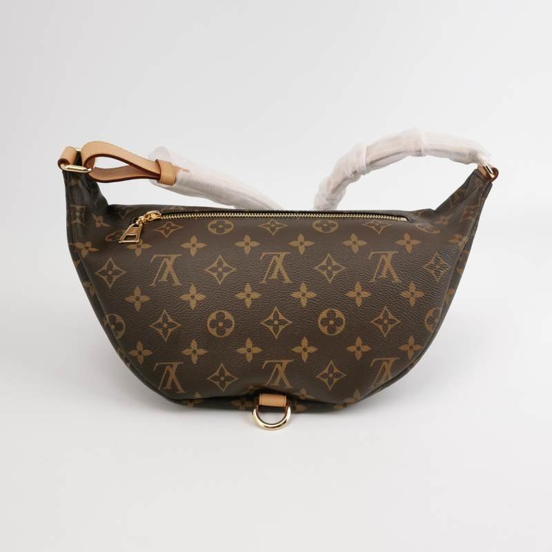 Louis Vuitton(LV)Bumbag植鞣老花Logo標誌腰包胸包晶片款-4
