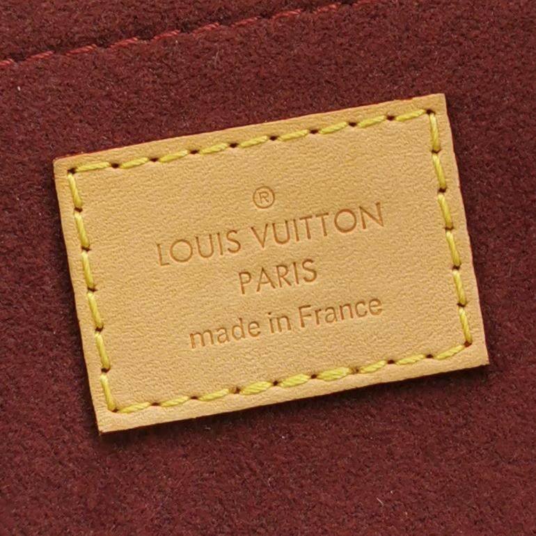 Louis Vuitton (LV) Montsouris植鞣革Monogram印花抽繩雙肩包晶片款-7