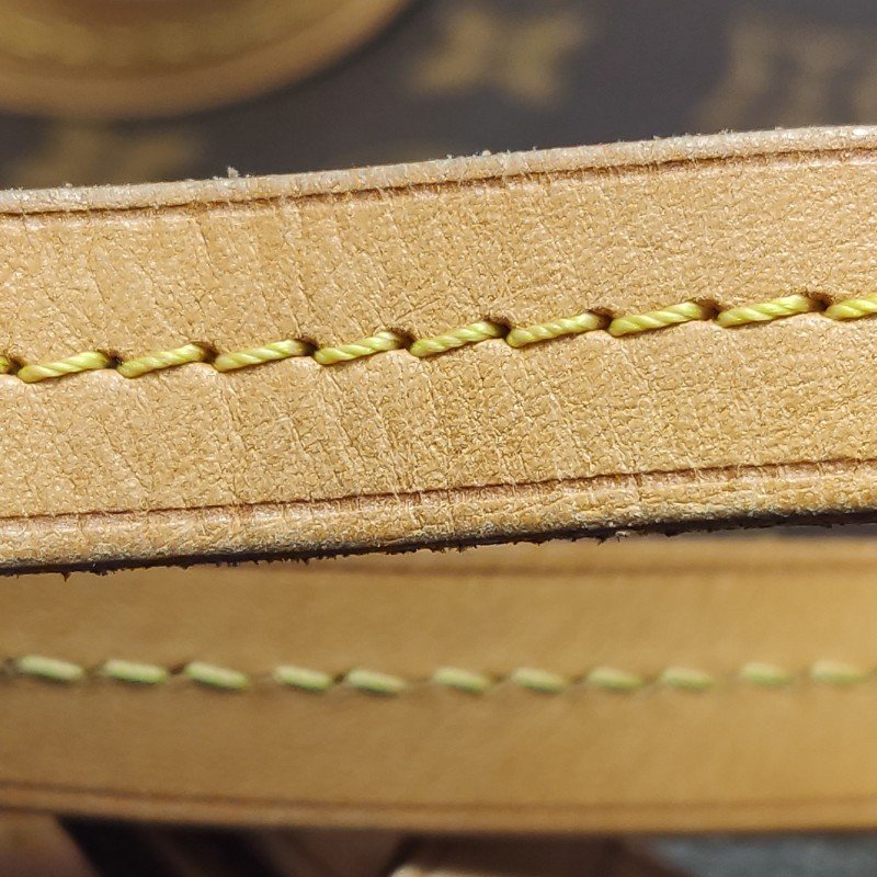 Louis Vuitton (LV) Montsouris植鞣革Monogram印花抽繩雙肩包晶片款-22