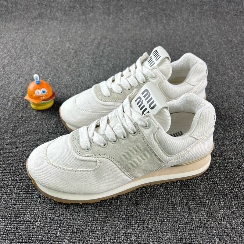 99新 MiuMiu繆繆白色運動鞋 尺碼37-7