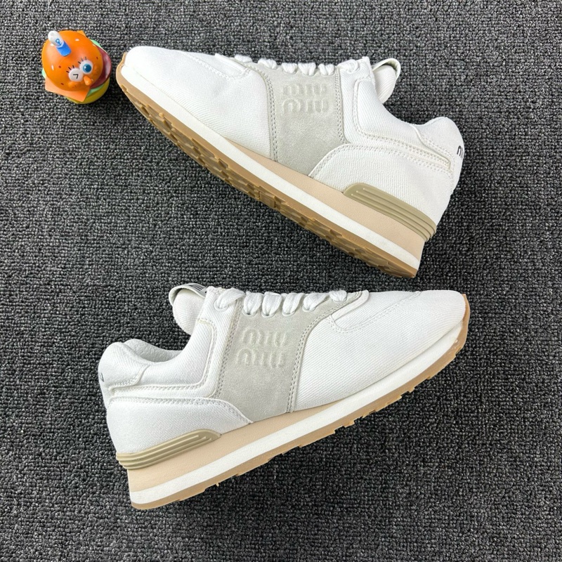 99新 MiuMiu繆繆白色運動鞋 尺碼37-11