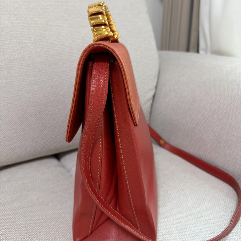 LOEWE蛇骨包 手把皮革 真皮 手提包-1