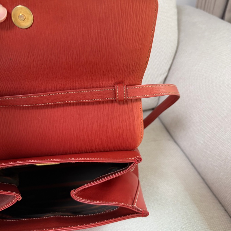 LOEWE蛇骨包 手把皮革 真皮 手提包-7