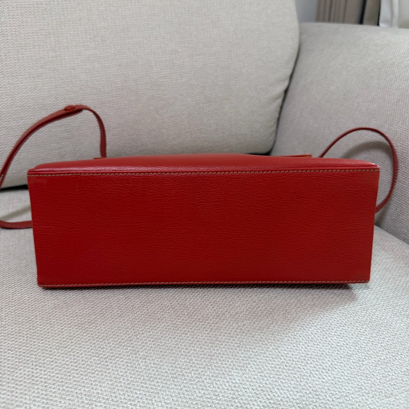 LOEWE蛇骨包 手把皮革 真皮 手提包-11