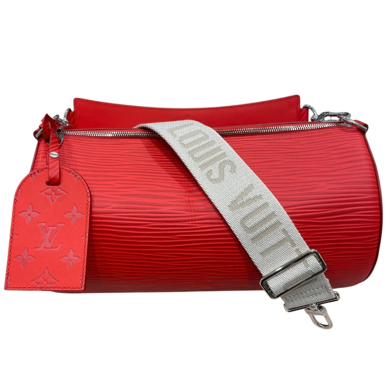 LOUIS VUITTON 路易威登 M23719 SOFT POLOCHON EPI 水波紋皮革 紅色 銀扣-0
