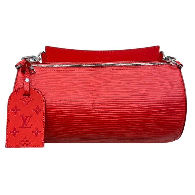 LOUIS VUITTON 路易威登 M23719 SOFT POLOCHON EPI 水波紋皮革 紅色 銀扣-1