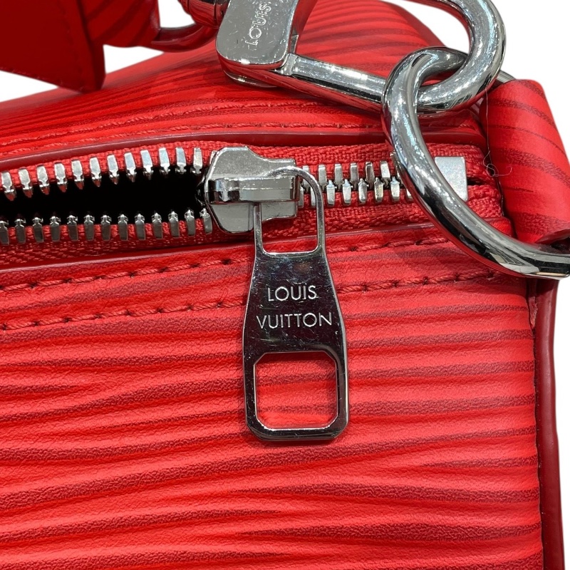 LOUIS VUITTON 路易威登 M23719 SOFT POLOCHON EPI 水波紋皮革 紅色 銀扣-13