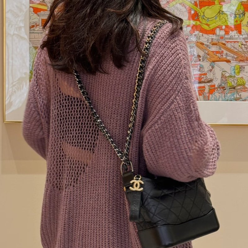 (激新✨五金膠膜留給你撕)🏷️Chanel 香奈兒.Gabrielle 流浪包 小號-27