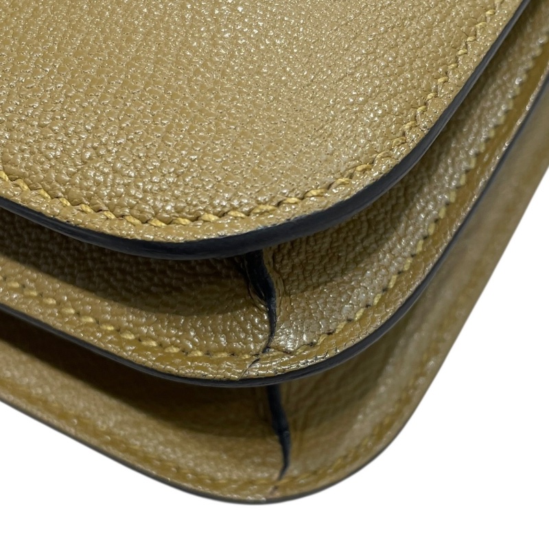 HERMES 愛馬仕 CONSTANCE MINI 康康包 18CM 山羊皮 CRAFT 拿鐵色系 金釦 W刻-6