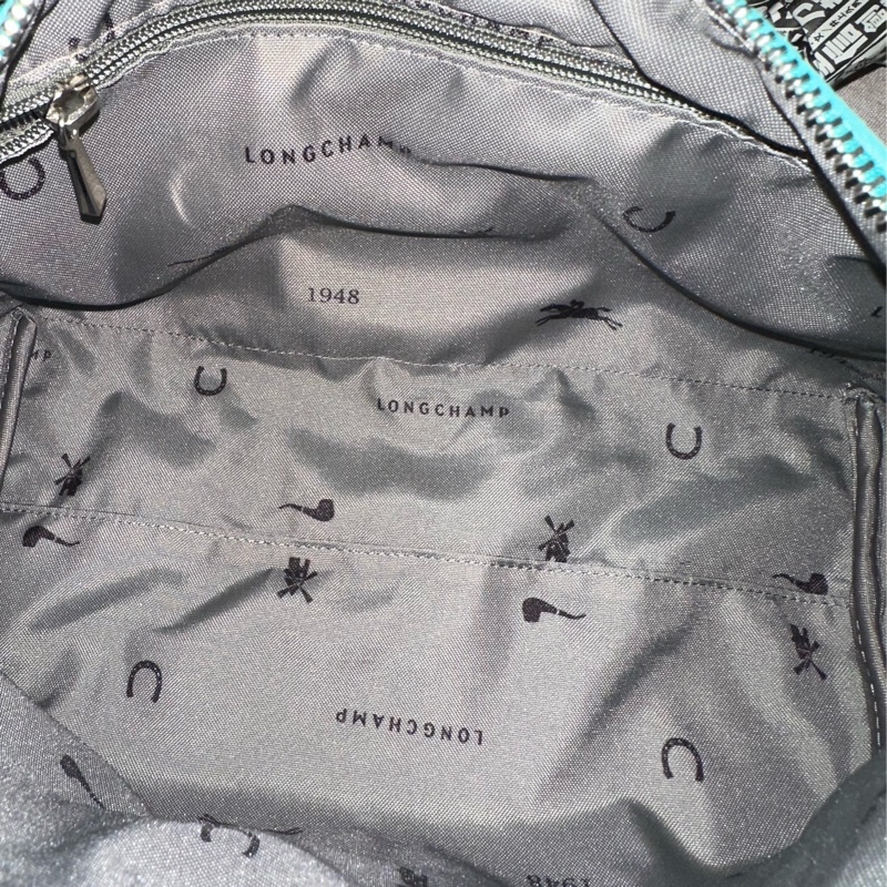 longchamp 蒂芬妮藍肩背包-5