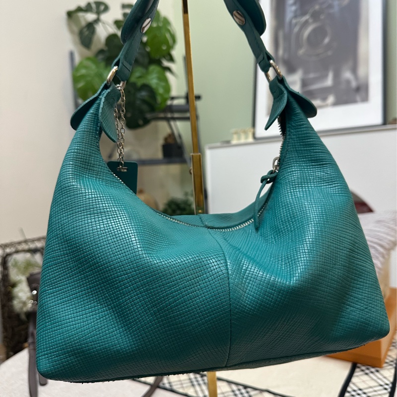 longchamp 蒂芬妮藍肩背包-7