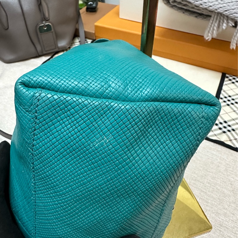 longchamp 蒂芬妮藍肩背包-11