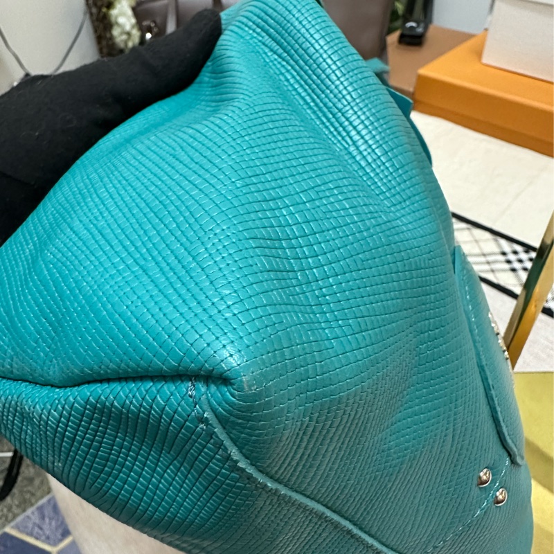 longchamp 蒂芬妮藍肩背包-12