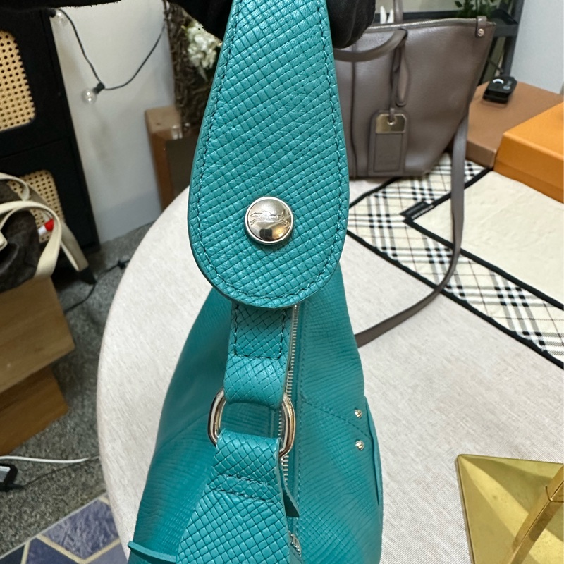 longchamp 蒂芬妮藍肩背包-23