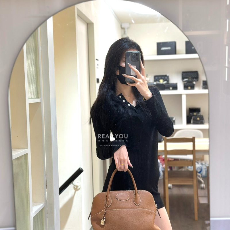 HERMES Bolide 35 - 金棕銀 🄾-1