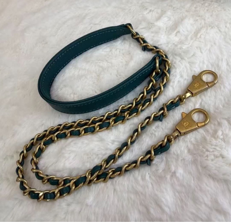 CHANEL香奈兒 Coco Handle 小號 翡翠綠金扣 荔枝紋牛皮 手柄壓花 可拆卸肩帶 經典菱格口蓋包 時尚單肩手提包 女款 現貨-6