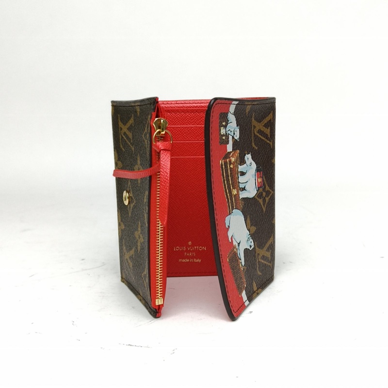 LOUIS VUITTON 老花PVC2017北極熊三折錢包-5