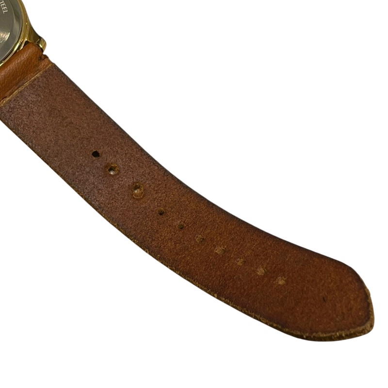 GUCCI 古馳 G-TIMELESS YA126497 38mm 虎頭系列 石英腕錶 皮革 棕色 金色-9