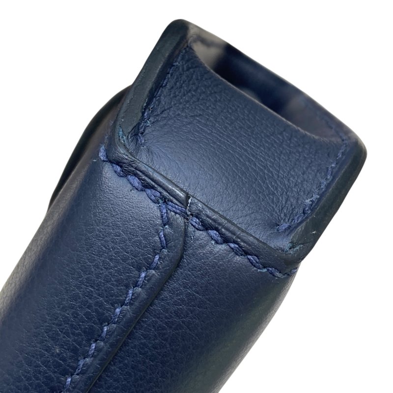 HERMES KELLY DEPECHES 25 手拿包 Epsom皮革 海軍藍 銀色金具-6