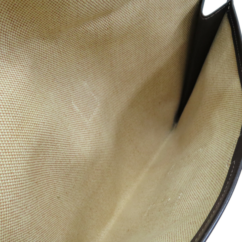 棕色 BOX牛皮 Jige PM 手拿包 OF刻【HERMES 愛馬仕】-4