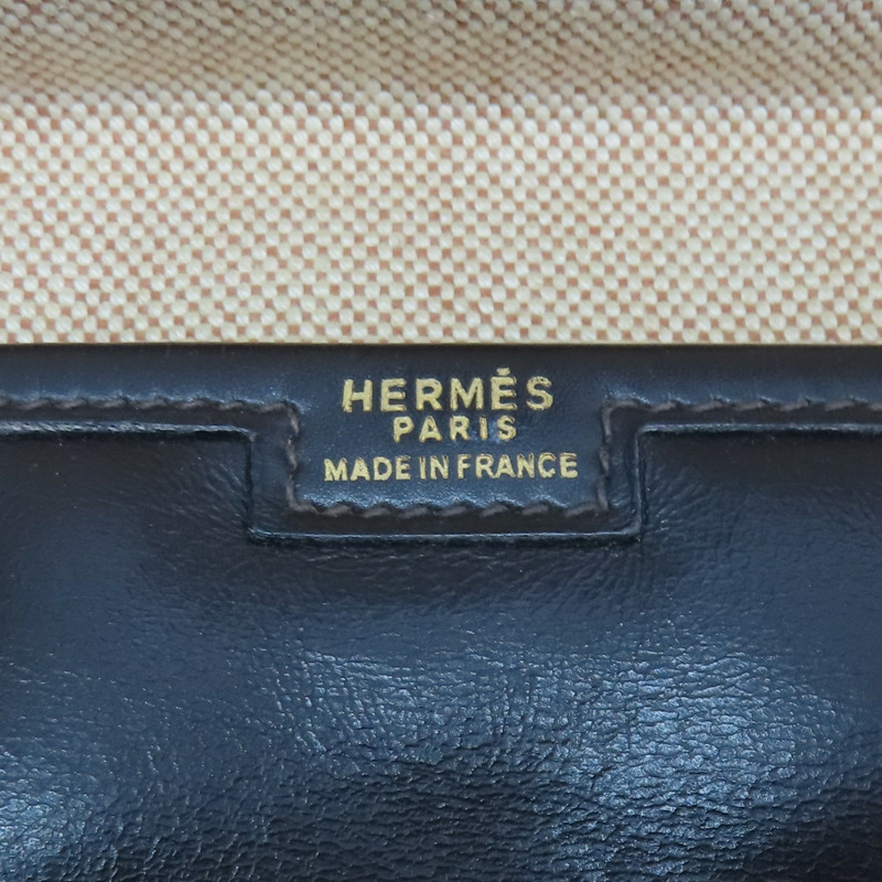 棕色 BOX牛皮 Jige PM 手拿包 OF刻【HERMES 愛馬仕】-5