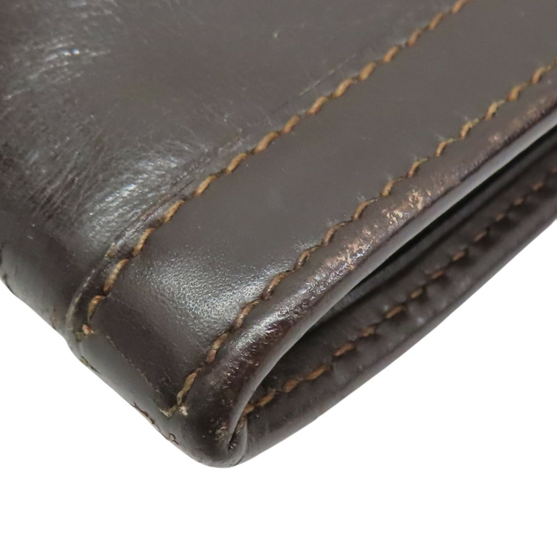 棕色 BOX牛皮 Jige PM 手拿包 OF刻【HERMES 愛馬仕】-8