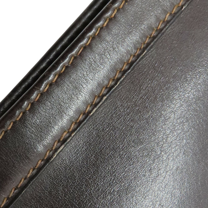 棕色 BOX牛皮 Jige PM 手拿包 OF刻【HERMES 愛馬仕】-16