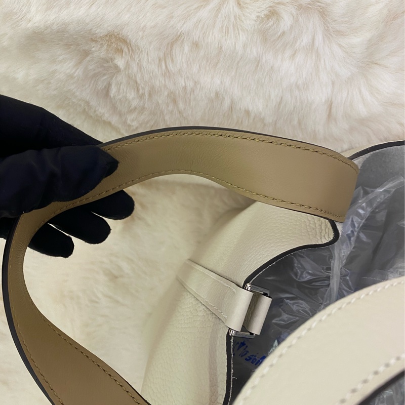 Picotin18 eclat奶昔白拼色帶 銀扣-1