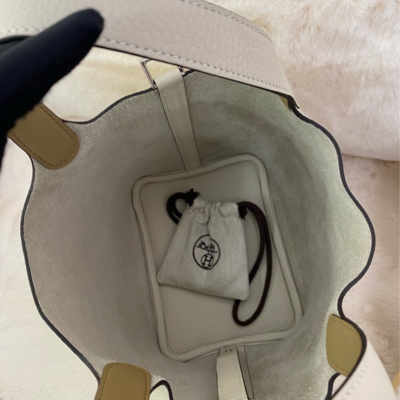 Picotin18 eclat奶昔白拼色帶 銀扣-4