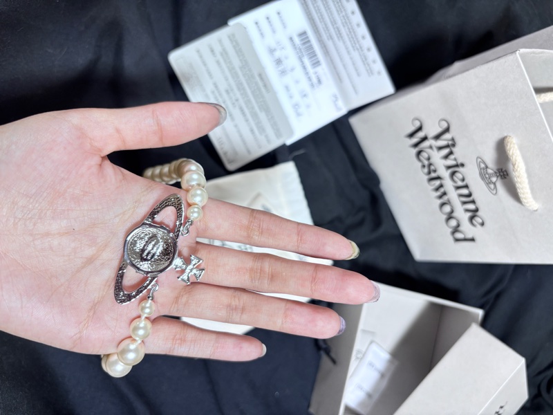 Vivienne Westwood 珍珠大logo項鍊-2