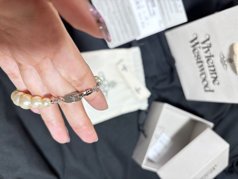 Vivienne Westwood 珍珠大logo項鍊-3