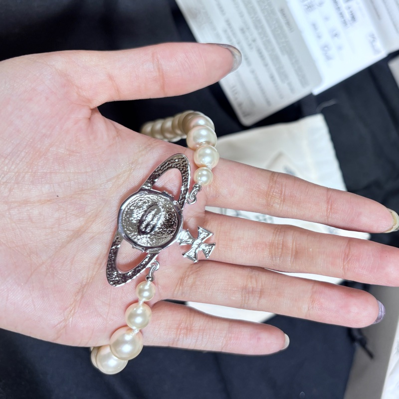 Vivienne Westwood 珍珠大logo項鍊-6