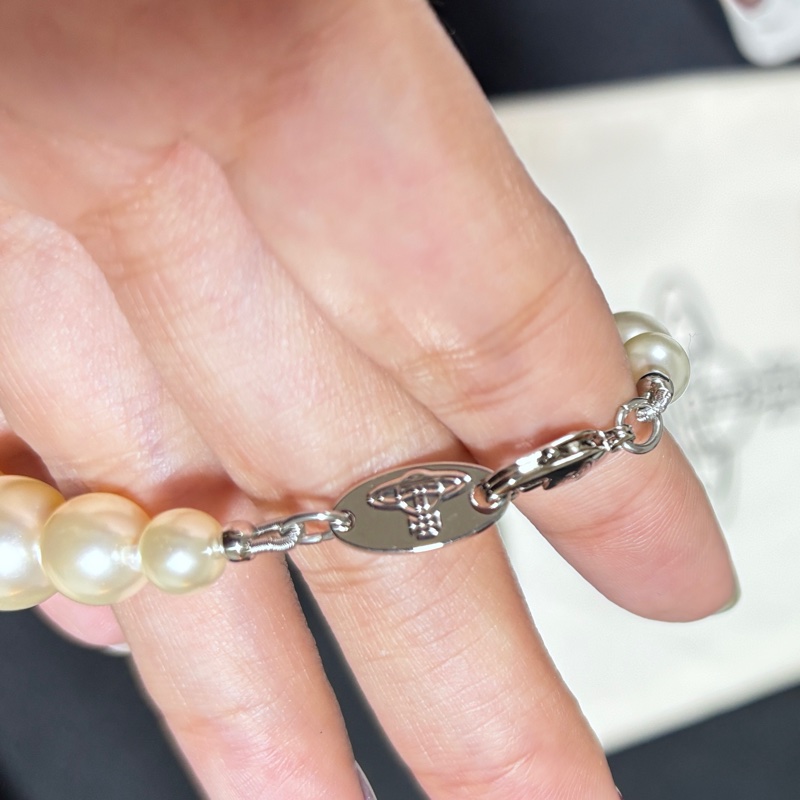 Vivienne Westwood 珍珠大logo項鍊-7