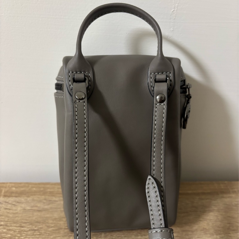 LONGCHAMP 斑鳩灰 迷你 手機包 LE PLIAGE XTRA系列牛皮直式斜背包-2
