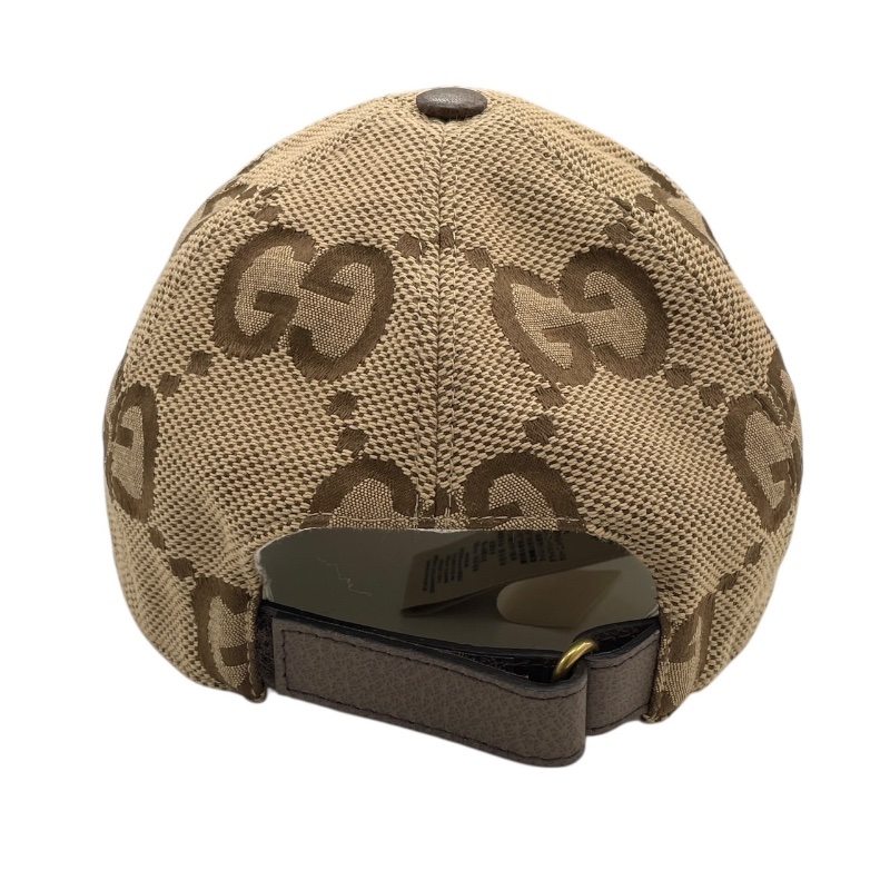 GUCCI 古馳 681264 JAMBO GG 鴨舌帽 帆布 棕色 M號-1
