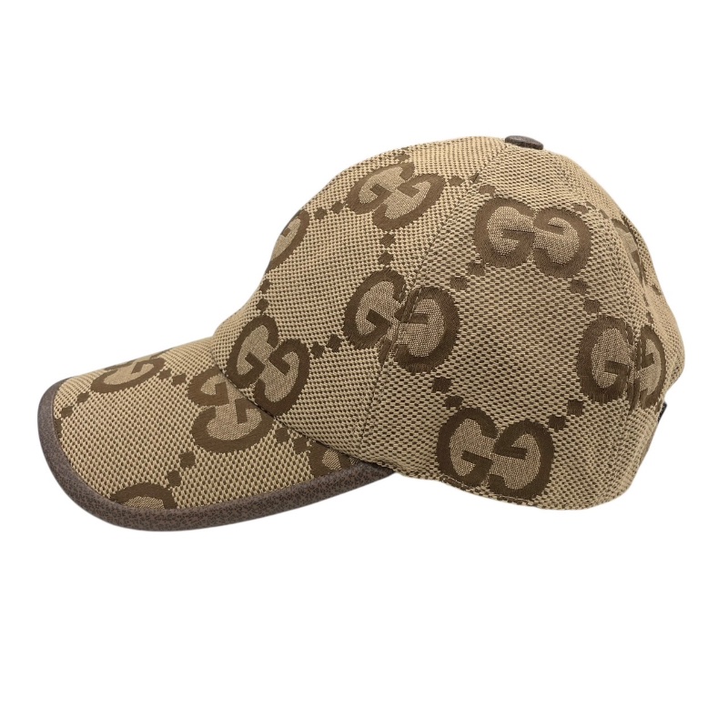 GUCCI 古馳 681264 JAMBO GG 鴨舌帽 帆布 棕色 M號-2