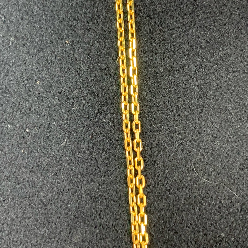 Fullset✨ Cartier卡地亞 LOVE系列項鍊 18k黃金鑽石 小圓餅項圈+雙小鑽石 經典保值款女士首飾-5