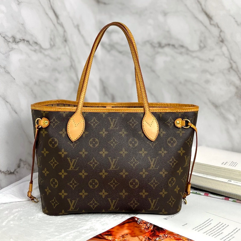 LV Neverfull 小號老花肩背包手提包 2008年-0
