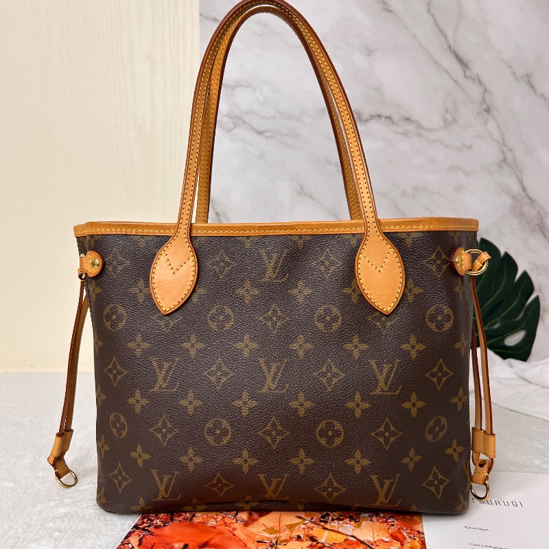 LV Neverfull 小號老花肩背包手提包 2008年-5