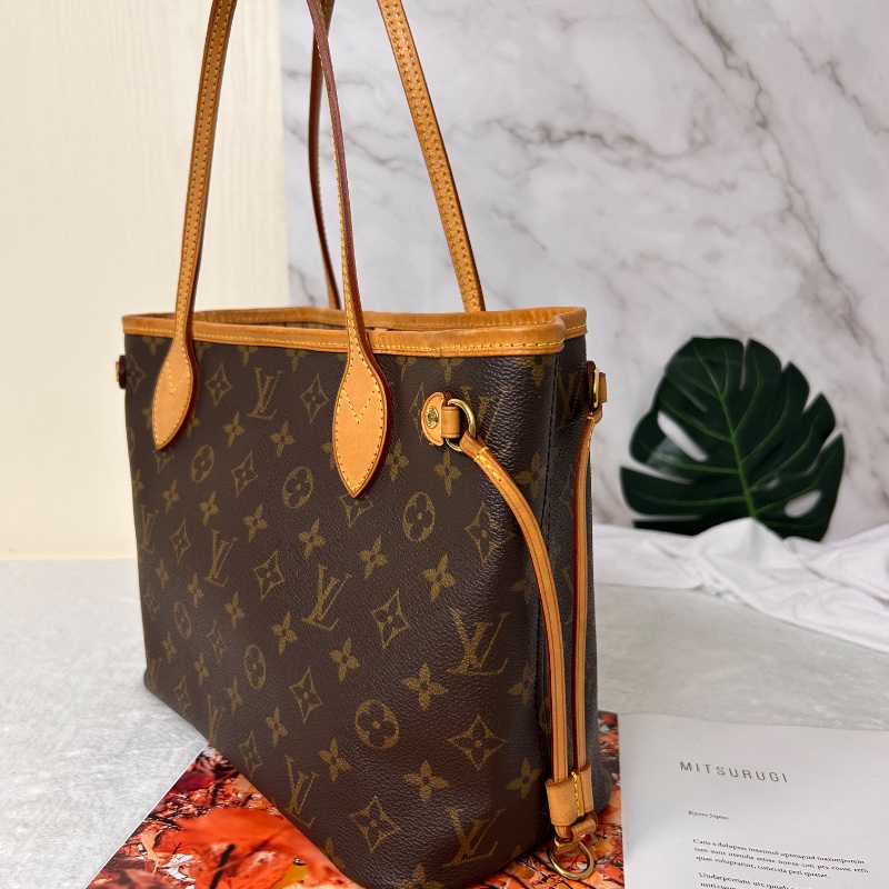 LV Neverfull 小號老花肩背包手提包 2008年-9