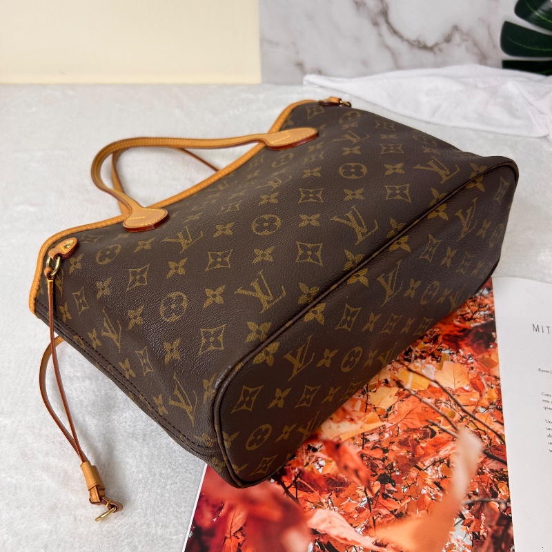 LV Neverfull 小號老花肩背包手提包 2008年-12