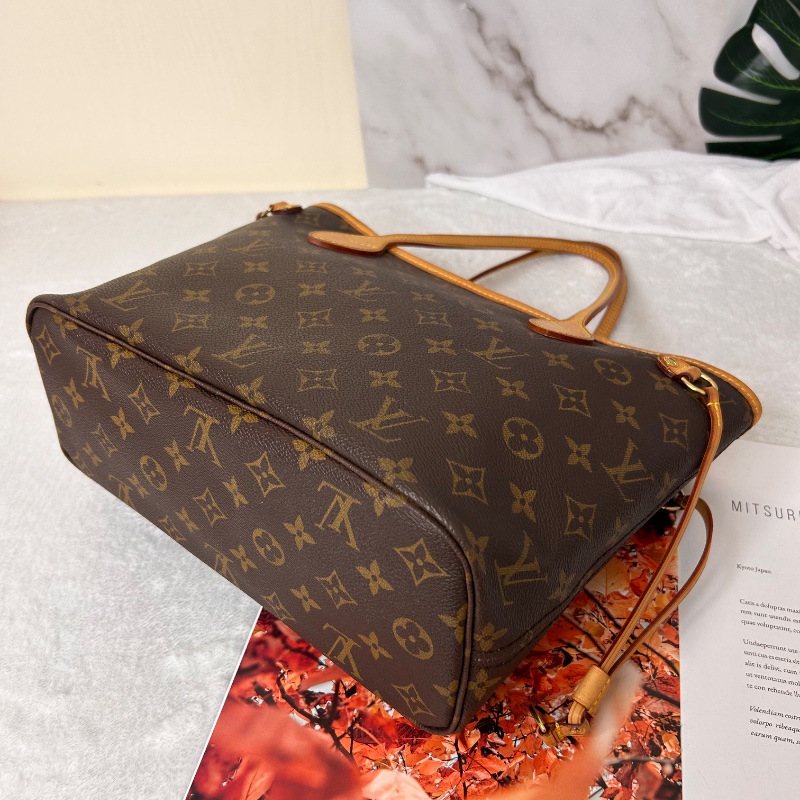 LV Neverfull 小號老花肩背包手提包 2008年-13
